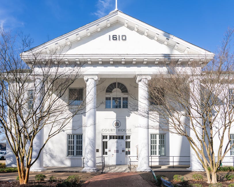 Historic Hampton Courthouse Neoclassical architecture